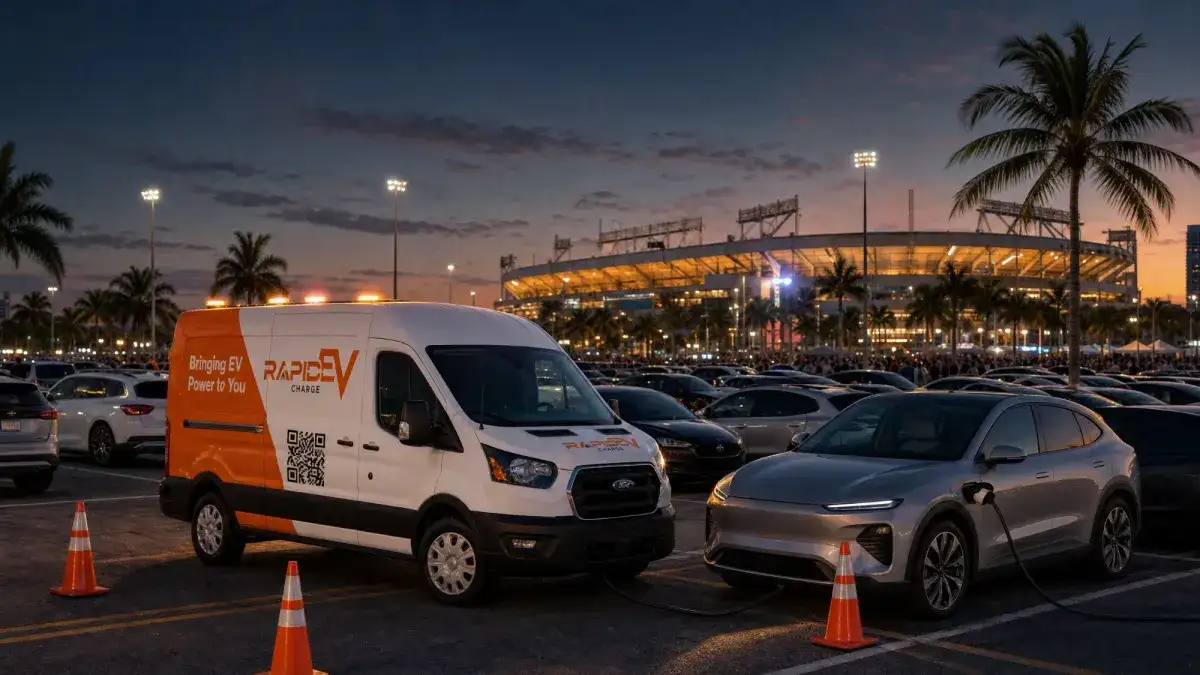 Mobile EV Charging for South Florida Events