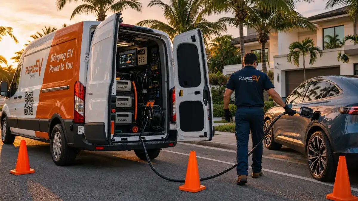 What's Inside a Rapid Charge EV Truck: A Walkthrough